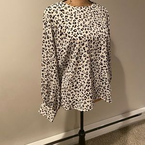 Nine West Animal Print Blouse